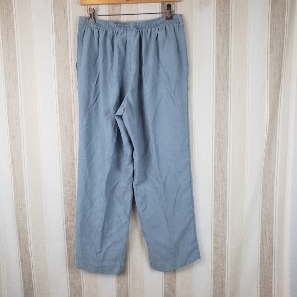Alfred Dunner Pull-on Grandma Pants Blue Size 10 Petite - Picture 12 of 12